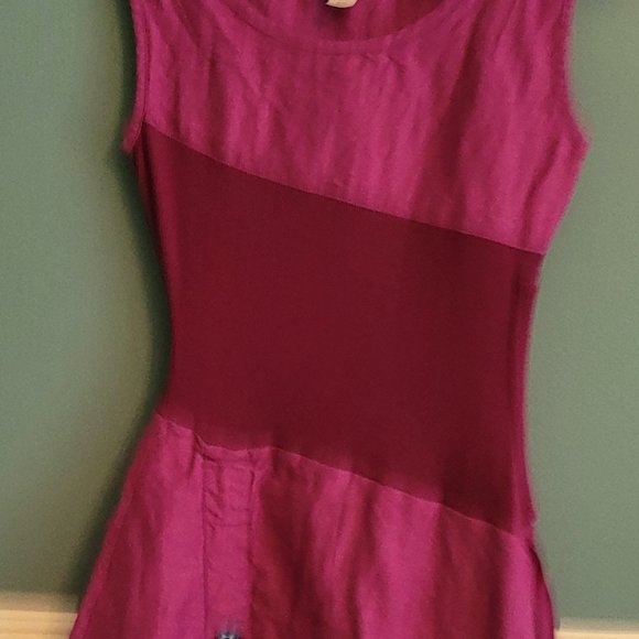 Matilda Jane Wonderful Parade Grape Ekaterina Linen Blend Dress XS - Picture 4 of 6